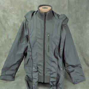 MICHAEL KORS Men's Size XL ZIP/SNAP STORM PLACKET COMMUTER JACKET Gray NWOT 1619